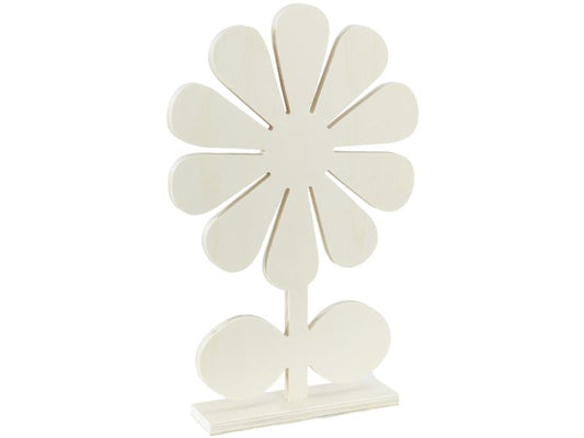 Spielheld XL Holzdeko »Blume«, natur, 32 cm hoch