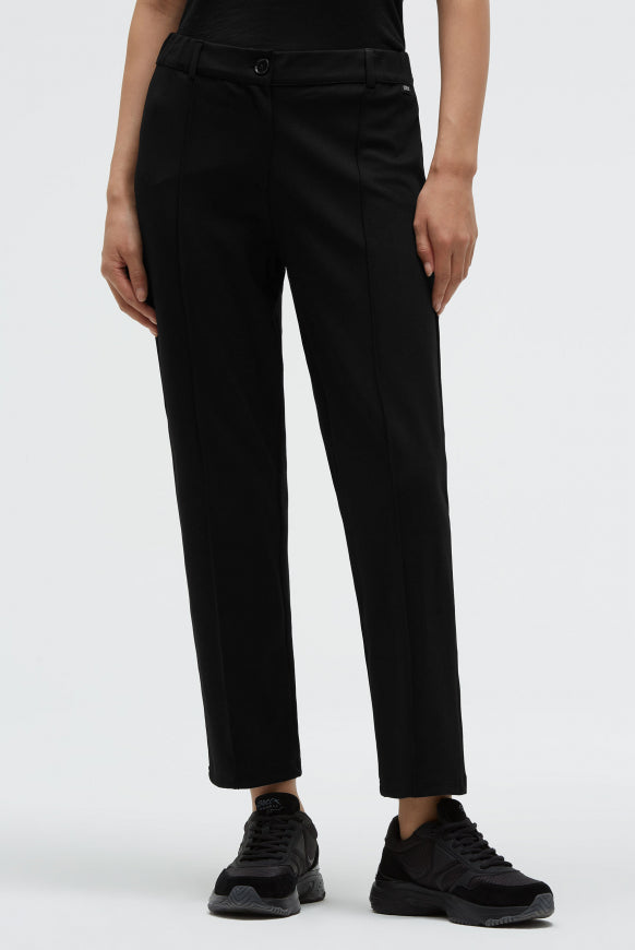 SOCCX Stoffhose aus Interlock mit Biesen