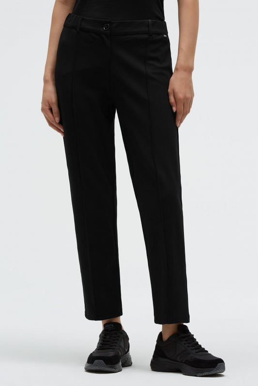 SOCCX Stoffhose aus Interlock mit Biesen