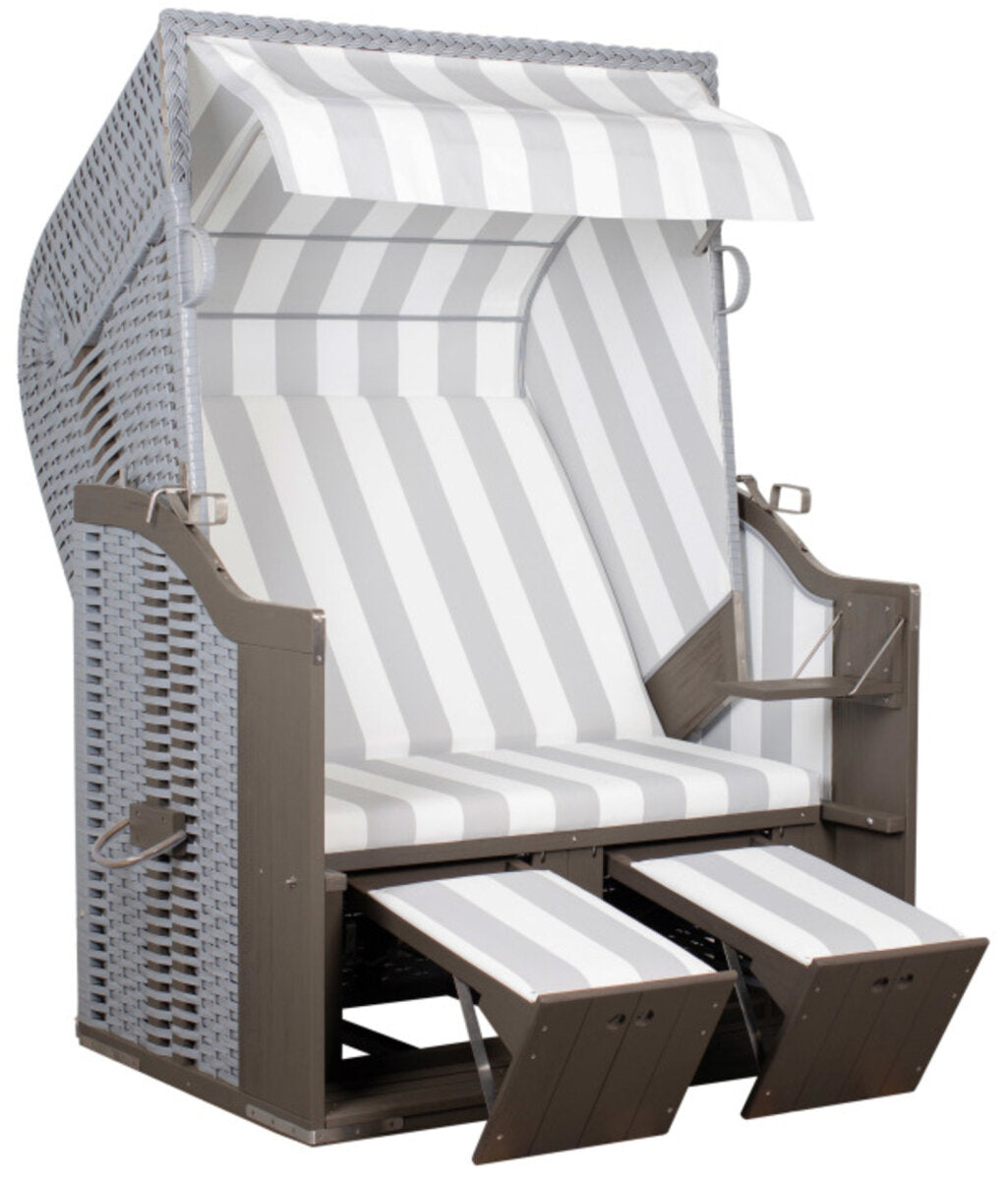 Strandkorb Profi Ostsee Poel PVC Grey Des. 989