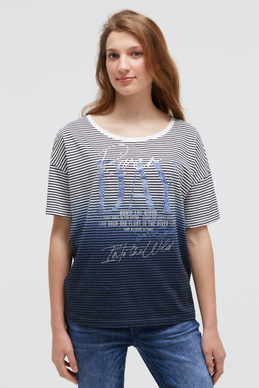 SOCCX Streifenshirt mit Dip