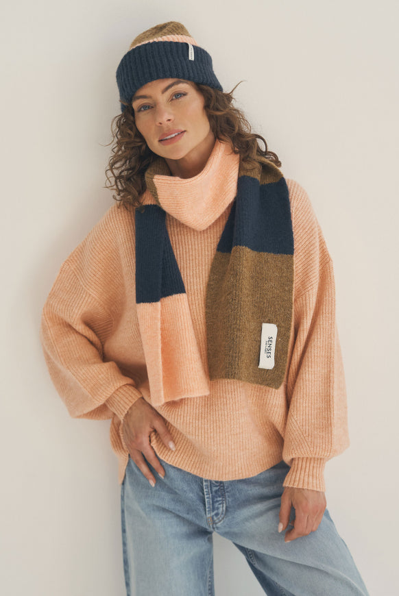 SENSES.THE LABEL Strickmütze AURO:RA mit Colour