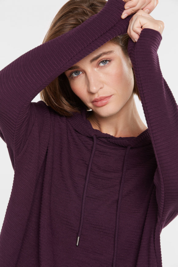 SENSES.THE LABEL Strukturiertes Kapuzensweatshirt SO:LA