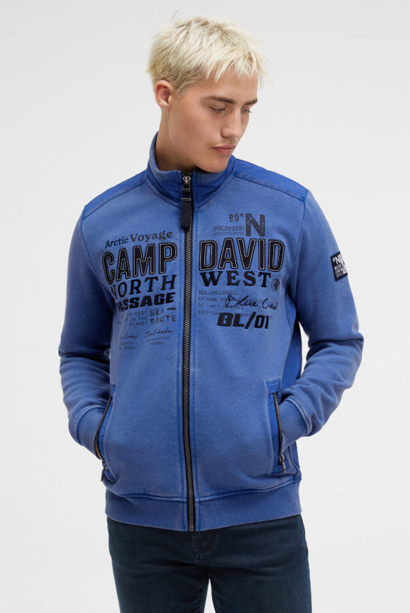 CAMP DAVID Sweatjacke mit Ripstop