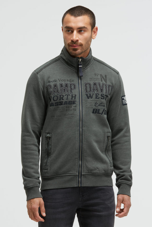 CAMP DAVID Sweatjacke mit Ripstop
