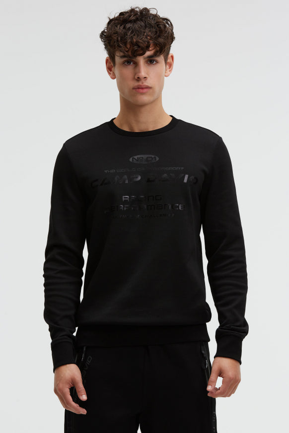 CAMP DAVID Sweatshirt aus Interlock mit Folienprint