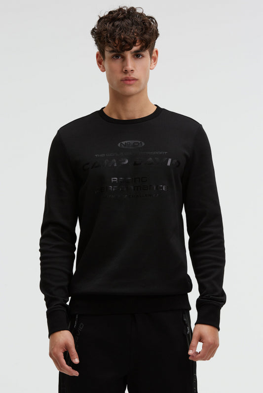 CAMP DAVID Sweatshirt aus Interlock mit Folienprint