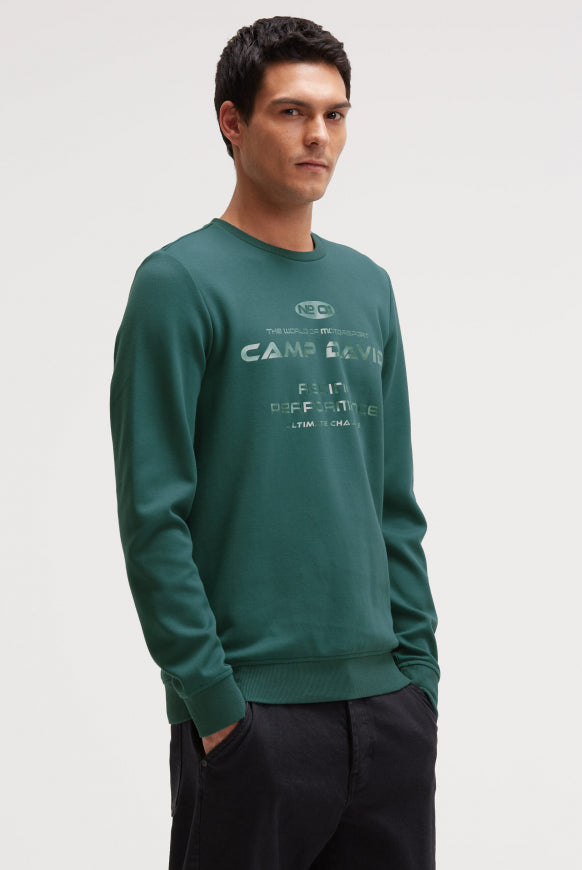CAMP DAVID Sweatshirt aus Interlock mit Folienprint