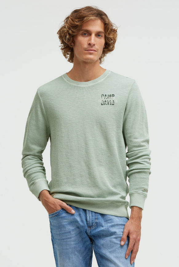 CAMP DAVID Sweatshirt aus Slub Interlock