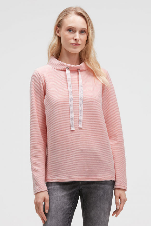 SOCCX Sweatshirt mit gerippter Samt
