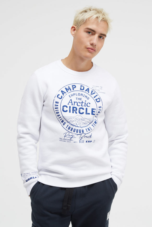 CAMP DAVID Sweatshirt mit Puffprint