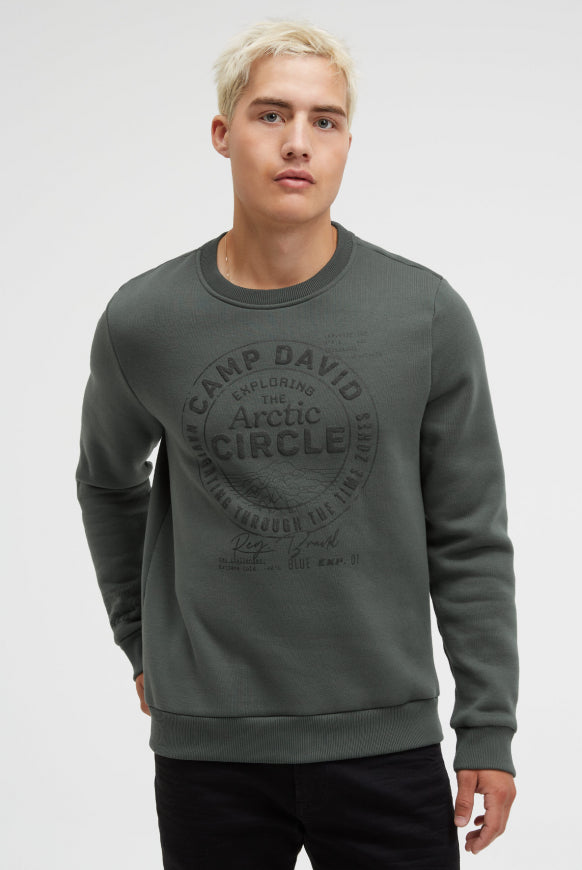 CAMP DAVID Sweatshirt mit Puffprint