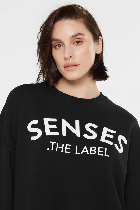 SENSES.THE LABEL Sweatshirt SMI:LLA mit Logo Design