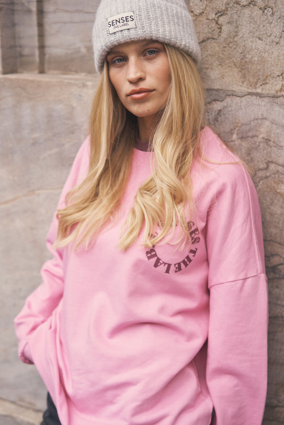 SENSES.THE LABEL Sweatshirt SMIL:LA mit Vintage