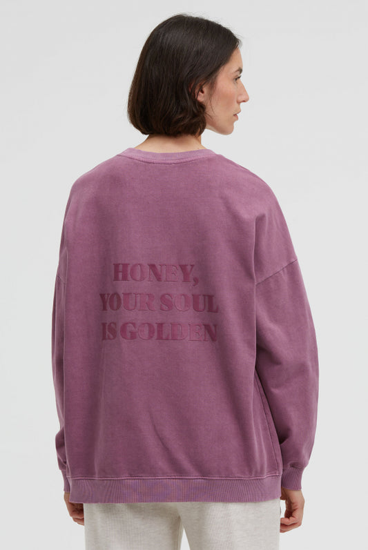 SENSES.THE LABEL Sweatshirt SMIL:LA mit Vintage