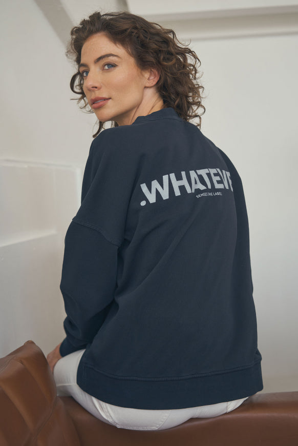 SENSES.THE LABEL Sweatshirt STAR:LIGHT mit gewaschener Optik und Backprint