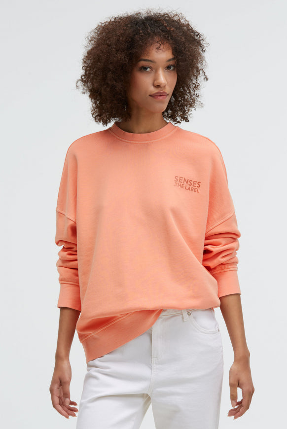 SENSES.THE LABEL Sweatshirt STAR:LIGHT mit gewaschener Optik und Backprint