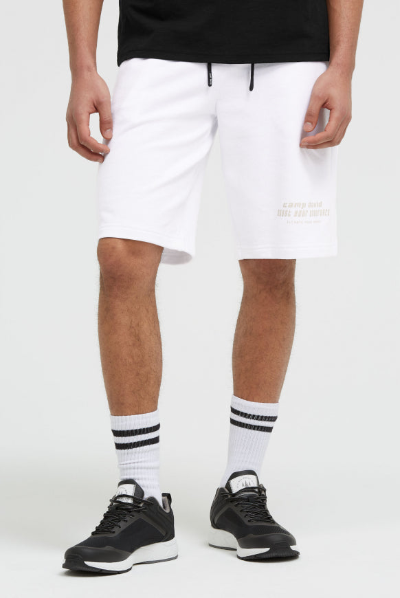 CAMP DAVID Sweatshorts mit Label Print