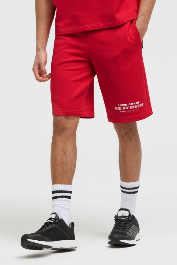 CAMP DAVID Sweatshorts mit Label Print