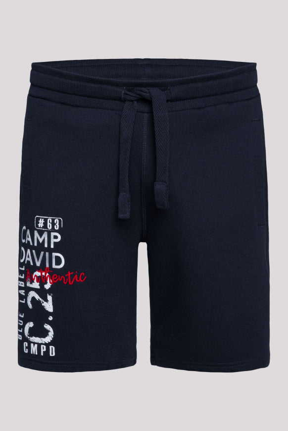 CAMP DAVID Sweatshorts mit Logo Prints