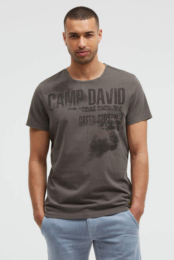 CAMP DAVID T-Shirt mit Photo- und Rubber-Print