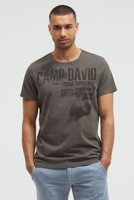 CAMP DAVID T-Shirt mit Photo- und Rubber-Print