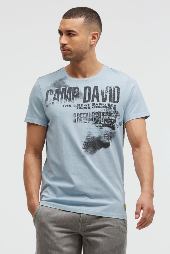CAMP DAVID T-Shirt mit Photo- und Rubber-Print