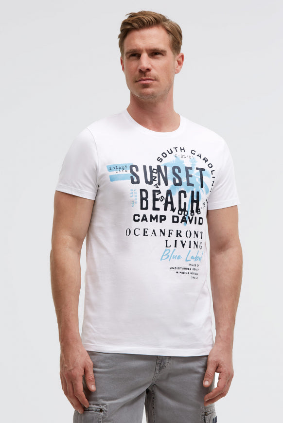 CAMP DAVID T-Shirt Rundhals mit Artwork