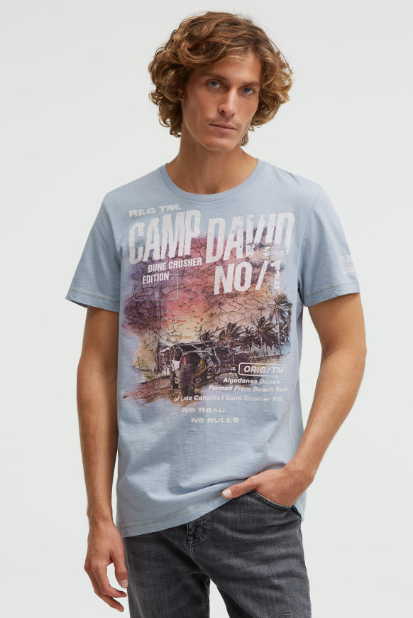 CAMP DAVID T-Shirt Rundhals mit Photoprint