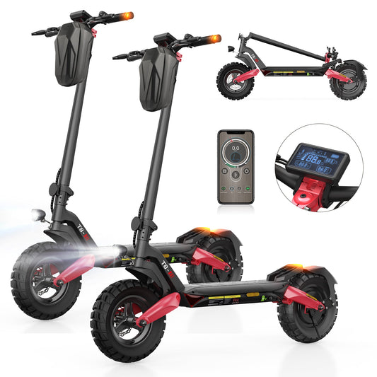 iScooter T8 Offroad-E-Scooter Mit Straßenzulassung 1200W Motor (ABE,eKFV) - 2 × T8
