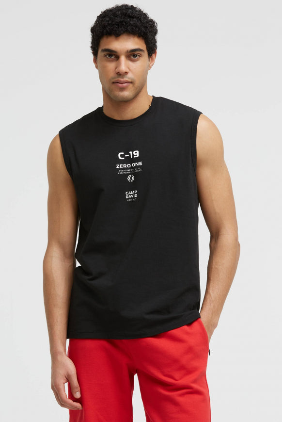 CAMP DAVID Tanktop mit Label Prints