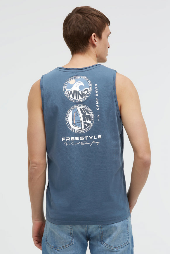 CAMP DAVID Tanktop mit Rücken-Print