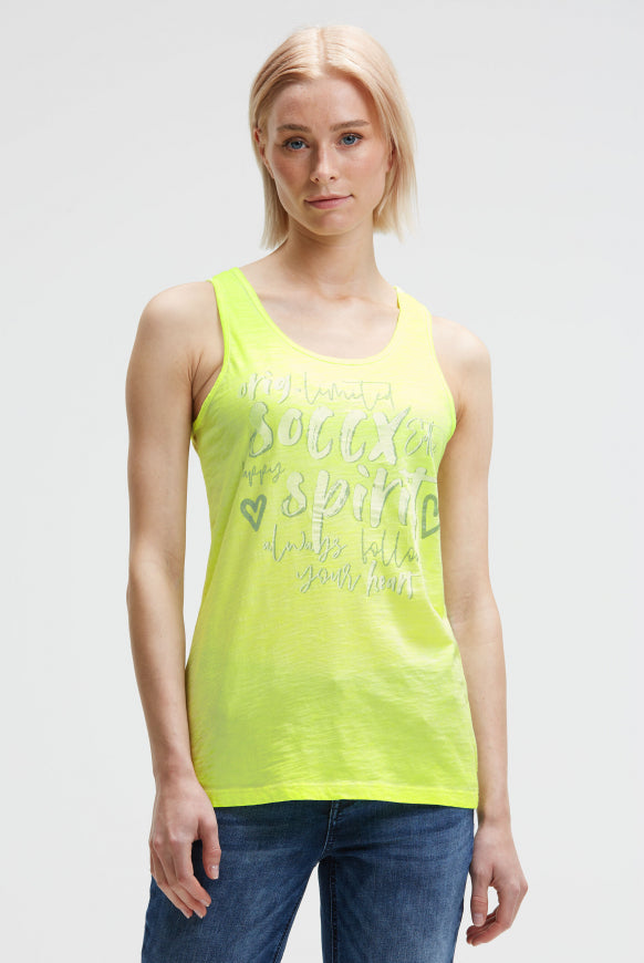 SOCCX Top mit Glitter Print