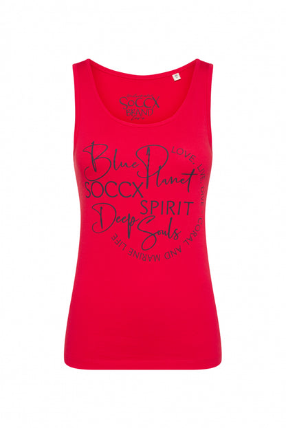 SOCCX Top mit Label Print - speed red