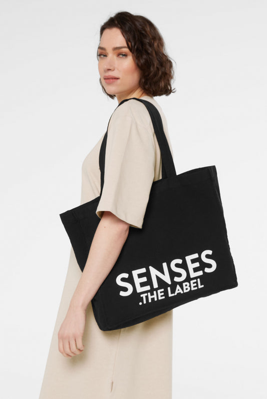 SENSES.THE LABEL Tote Bag mit Label Print