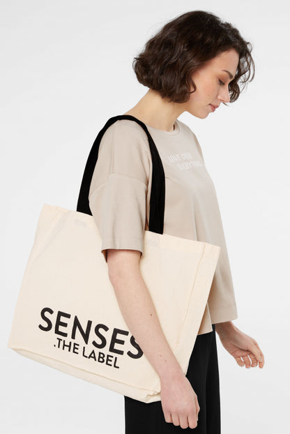 SENSES.THE LABEL Tote Bag mit Label Print
