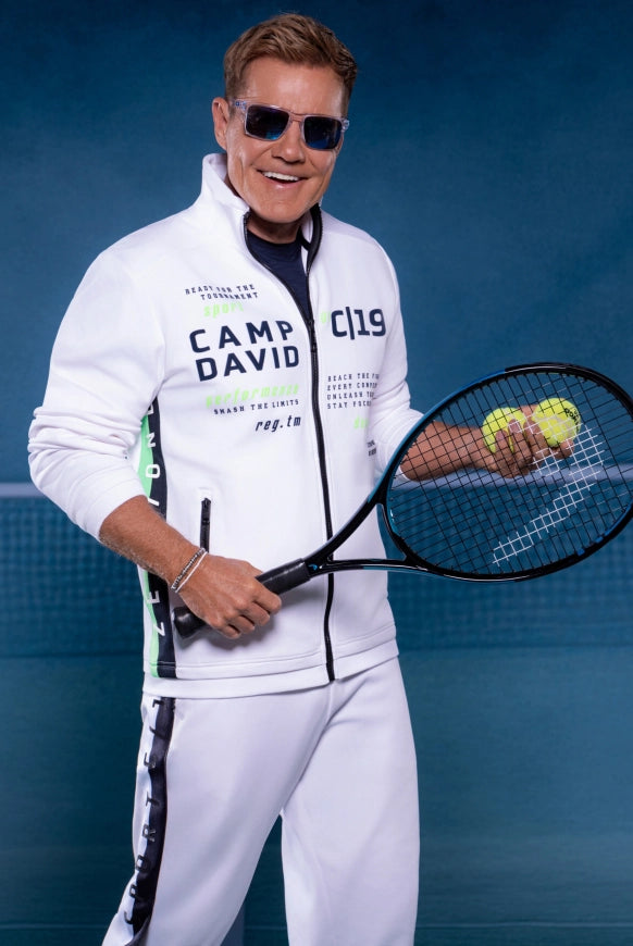 CAMP DAVID Trainingsjacke aus Interlock mit Logo Artworks