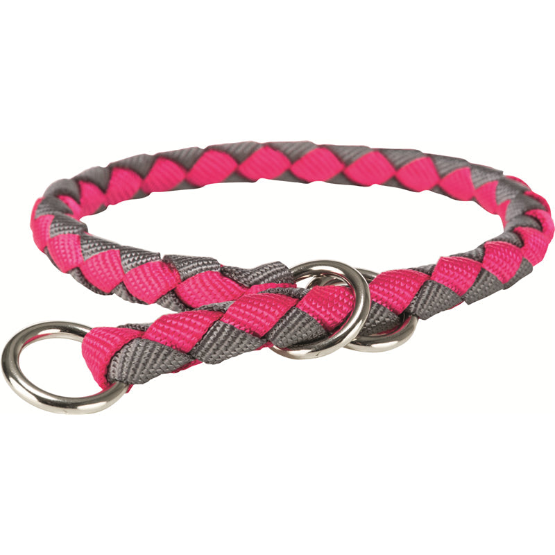 Trixie Cavo Zug-Stopp-Halsband fuchsia/grafit