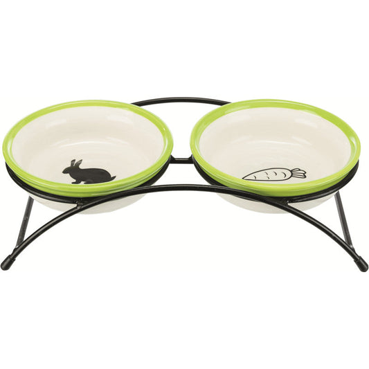 Trixie Nager Napf-Set Keramik/Metall