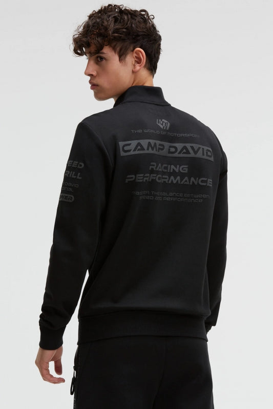 CAMP DAVID Troyer-Sweatshirt aus Interlock mit Rubber Artworks