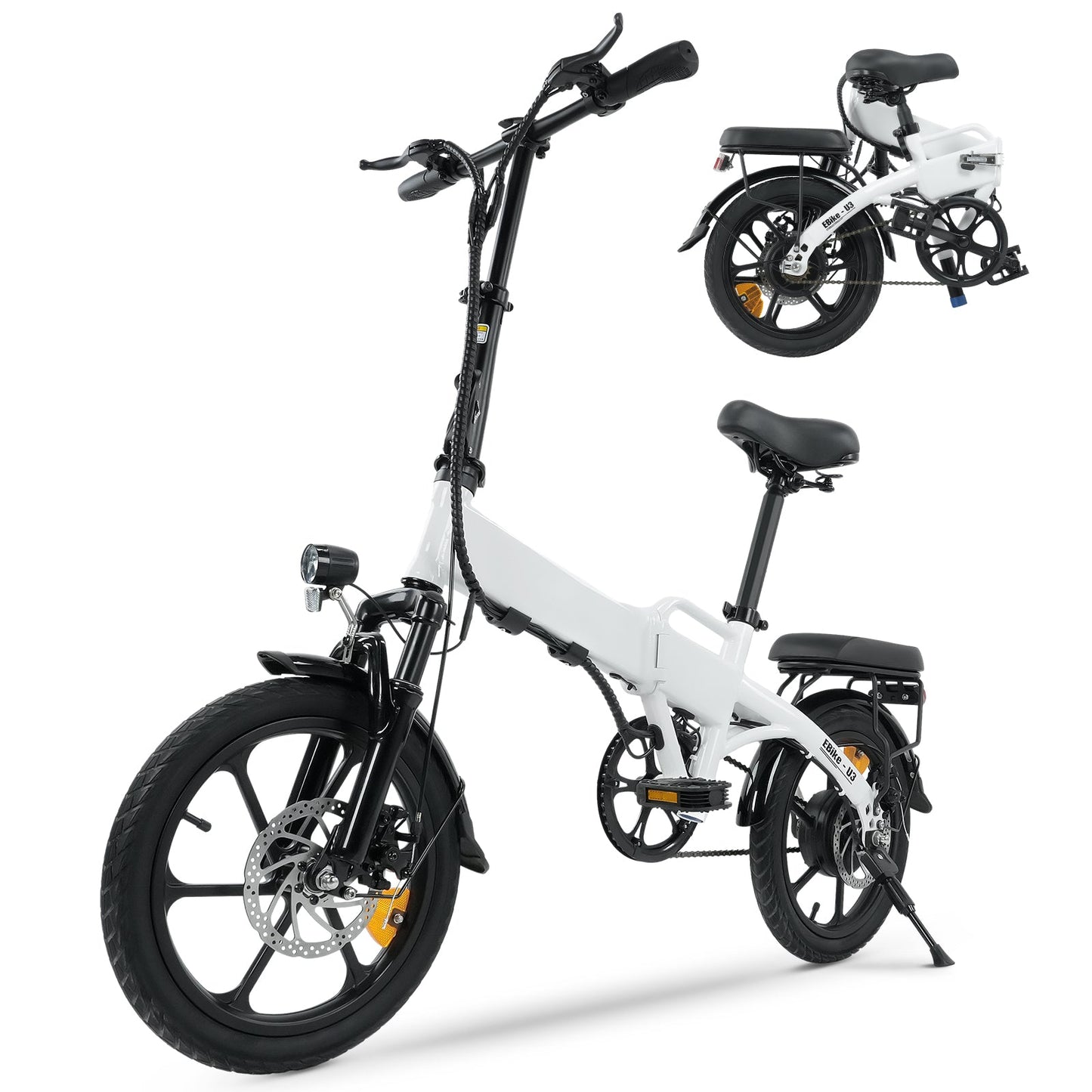 U3 klappbar-E-Bike - Weiß