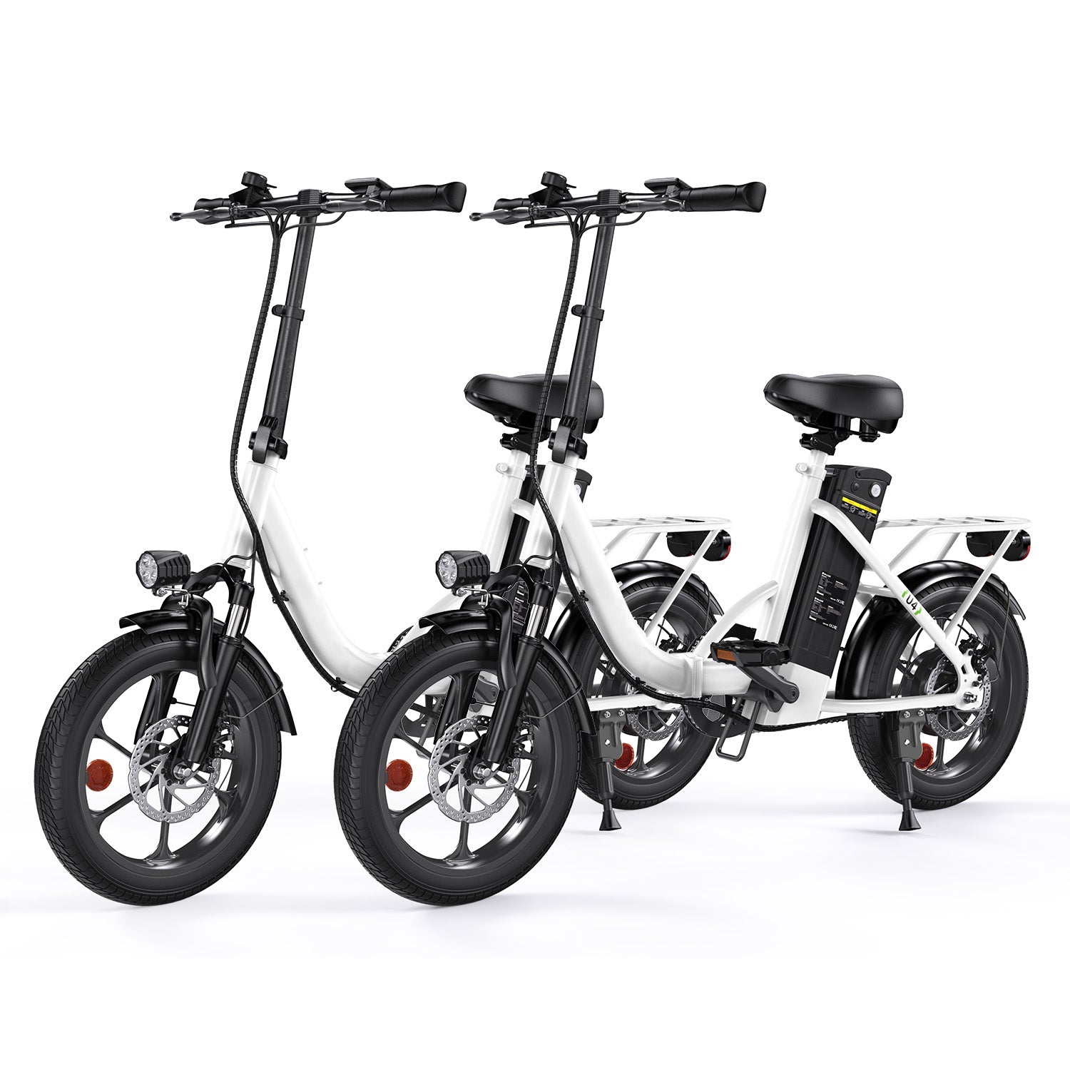 U4 Tiefeinsteiger Klappbar E-Bike - Weiß*2