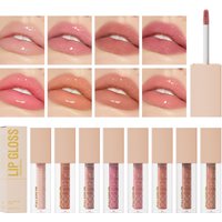 HelloKiss Natural Fine Sparkling Pearl Gloss Lightweight Moisturizing Mirror Glaze Lip Honey