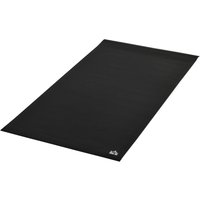 HOMCOM Bodenschutzunterlage Fitnessgeräte PVC Schwarz 180x90x0,6cm   Aosom