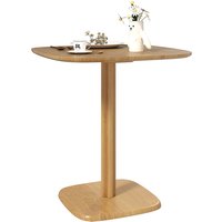 HOMCOM Esstisch für 4 Personen, moderner Küchentisch mit Holzoptik, 70 x 70 cm, Naturholz   Aosom