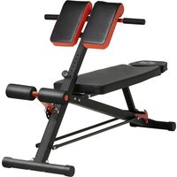 HOMCOM Multi-Hantelbank verstellbar Fitnessbank Schrägbank Bauchtrainer Schwarz 64 x 146 x 73,5-85 cm für effektives Training   Aosom.de
