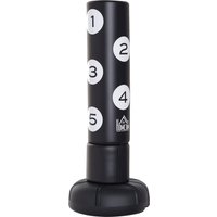 HOMCOM freistehender Boxsack 176cm für Erwachsene mit FLEX-System, Standboxsack für effektives Training, HDPE PVC EPE, Schwarz   Aosom.de