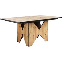 Esstisch Modernen Küchen-Esstisch Bistrotisch für 4-6 Personen Küchen-Esstisch mit Schreibtischfunktion, 138.5 x 80 x 75 cm, Hellbraun   Aosom.de