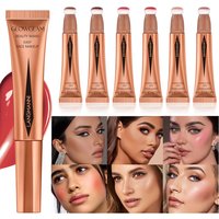 Langmanni New Air Cushion Shaping Powder Blusher Highlight Combination Multi Color Optional Makeup