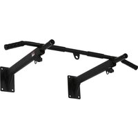 HOMCOM Klimmzugstange Wandmontage Pull Up Bar mit Ösen für Boxsack, stabile Stahlkonstruktion, Schwarz, 93,5x65x17 cm   Aosom.de